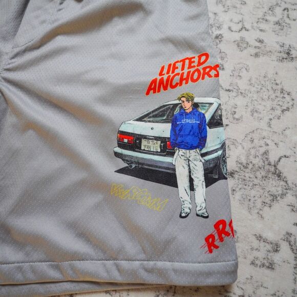 Lifted Anchors Initial D Anime Drift Mesh Shorts Streetwear – Men’s Medium - Picture 3 of 6